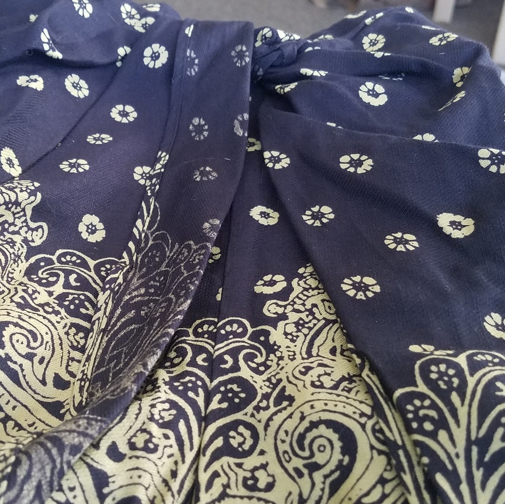 🚫SOLD 💎NWT Anthro Skort Hei Hei Black Motif Boho Chic - Picture 8 of 9